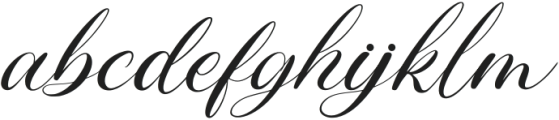 Morning Love Regular otf (400) Font LOWERCASE