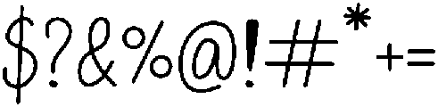 Morning Notes Regular otf (400) Font OTHER CHARS