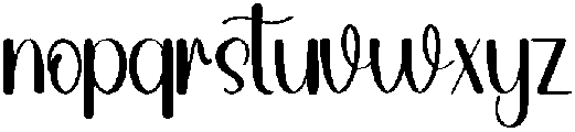 Morning Sunday Regular otf (400) Font LOWERCASE