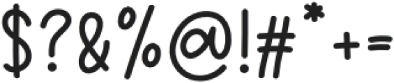 MorningGlow Bold otf (700) Font OTHER CHARS