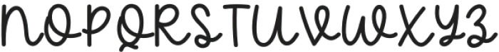 MorningGlow Bold otf (700) Font UPPERCASE