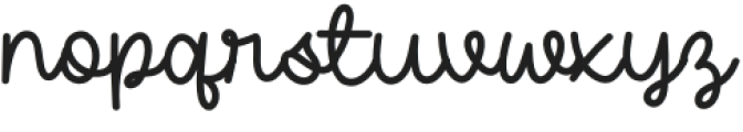 MorningGlow Bold otf (700) Font LOWERCASE