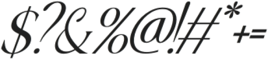 MorningSunshine-Italic otf (400) Font OTHER CHARS