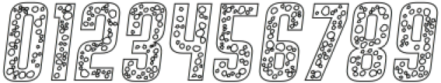 Morozko Foamy Italic Outline otf (400) Font OTHER CHARS