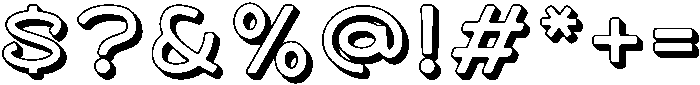 Morro Shadow otf (400) Font OTHER CHARS