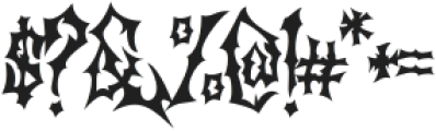 Morse Black Metal Font Regular otf (900) Font OTHER CHARS
