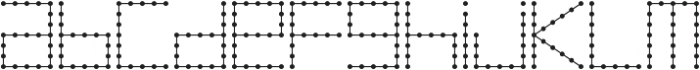 Morse Code ttf (400) Font LOWERCASE