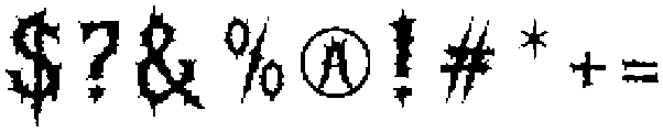 Mortem Regular otf (400) Font OTHER CHARS