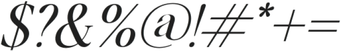 Mortgage Italic otf (400) Font OTHER CHARS