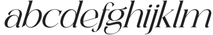 Mortgage Italic otf (400) Font LOWERCASE