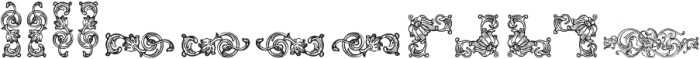Mortised Ornaments Free ttf (400) Font UPPERCASE