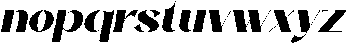 Morv Oblique otf (400) Font LOWERCASE