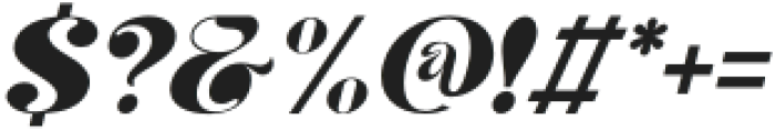 Morvem-Italic otf (400) Font OTHER CHARS