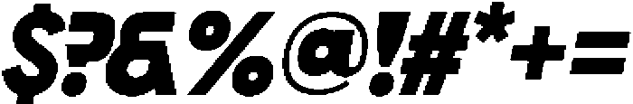 Morviz Black Oblique otf (900) Font OTHER CHARS