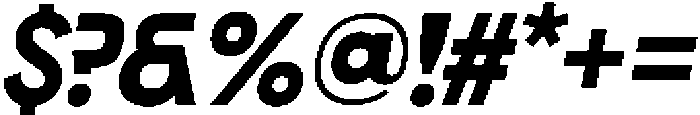 Morviz Extra Bold Oblique otf (700) Font OTHER CHARS