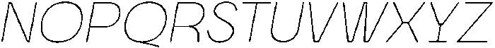 Morviz Extra Light Oblique otf (200) Font UPPERCASE