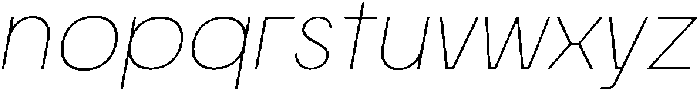Morviz Extra Light Oblique otf (200) Font LOWERCASE