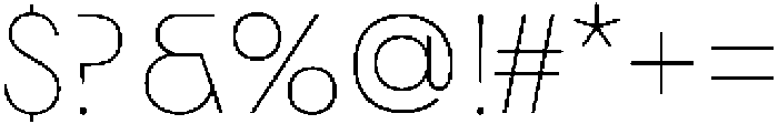 Morviz Extra Light otf (200) Font OTHER CHARS