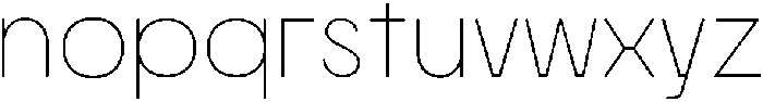 Morviz Extra Light otf (200) Font LOWERCASE
