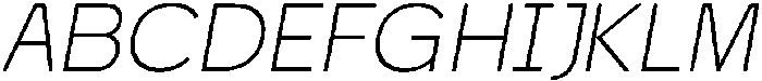 Morviz Light Oblique otf (300) Font UPPERCASE