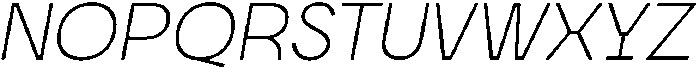 Morviz Light Oblique otf (300) Font UPPERCASE