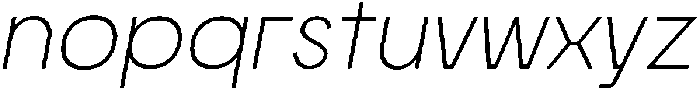 Morviz Light Oblique otf (300) Font LOWERCASE