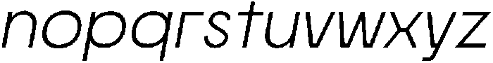 Morviz Oblique otf (400) Font LOWERCASE
