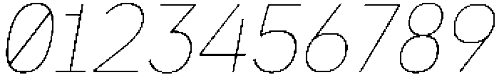Morviz Thin Oblique otf (100) Font OTHER CHARS