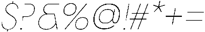 Morviz Thin Oblique otf (100) Font OTHER CHARS