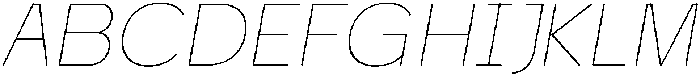 Morviz Thin Oblique otf (100) Font UPPERCASE