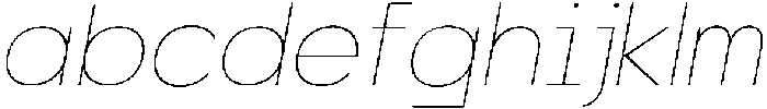 Morviz Thin Oblique otf (100) FONT