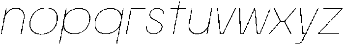 Morviz Thin Oblique otf (100) Font LOWERCASE