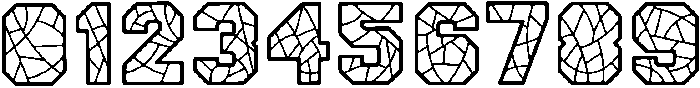 Mosaic Regular otf (400) Font OTHER CHARS