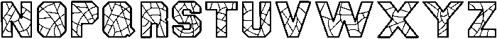 Mosaic Regular otf (400) Font UPPERCASE