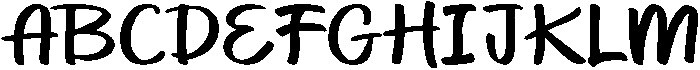 Mosarela Regular otf (400) Font UPPERCASE