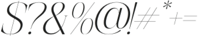 Mosbian Italic otf (400) Font OTHER CHARS
