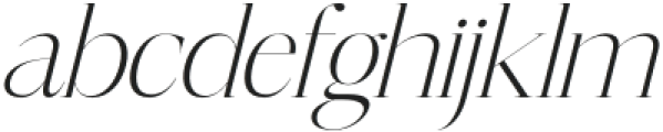 Mosbian Italic otf (400) Font LOWERCASE