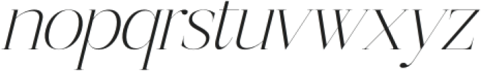 Mosbian Italic otf (400) Font LOWERCASE