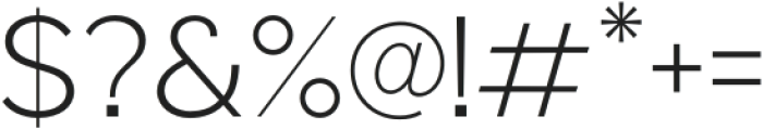 Moser Light otf (300) Font OTHER CHARS