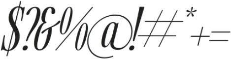 Mosfaghet Italic otf (400) Font OTHER CHARS