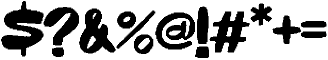 Moshpit otf (400) Font OTHER CHARS