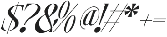 Moshra Aesthetic Italic otf (400) Font OTHER CHARS