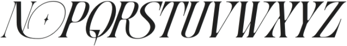 Moshra Aesthetic Italic otf (400) Font UPPERCASE