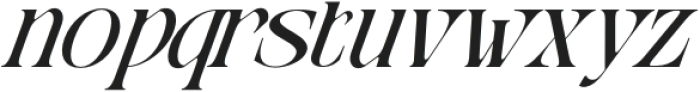 Moshra Aesthetic Italic otf (400) Font LOWERCASE