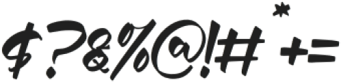 Mosqatte Hosller Italic otf (400) Font OTHER CHARS
