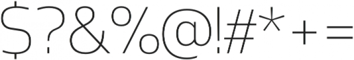 Mosse Extra Light otf (200) Font OTHER CHARS