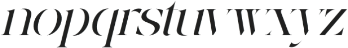 Mosting Italic otf (400) Font LOWERCASE