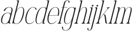 Mostlight Italic otf (300) Font LOWERCASE