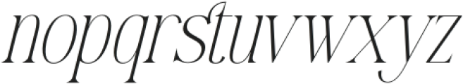 Mostlight Italic otf (300) Font LOWERCASE