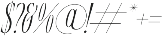Motague Italic otf (400) Font OTHER CHARS
